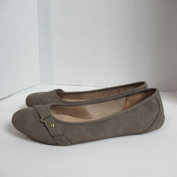 Naturalizer Flats Womens Size 8.5 M Tan Suede Seesee-N Loafers Shoes Casual NEW - Picture 5 of 12